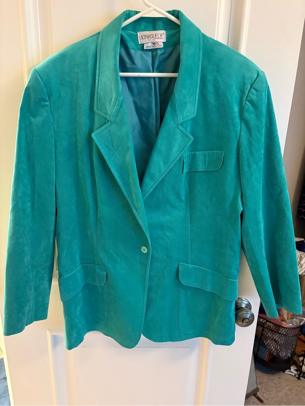 Vintage Green Ultra Suede Blazer